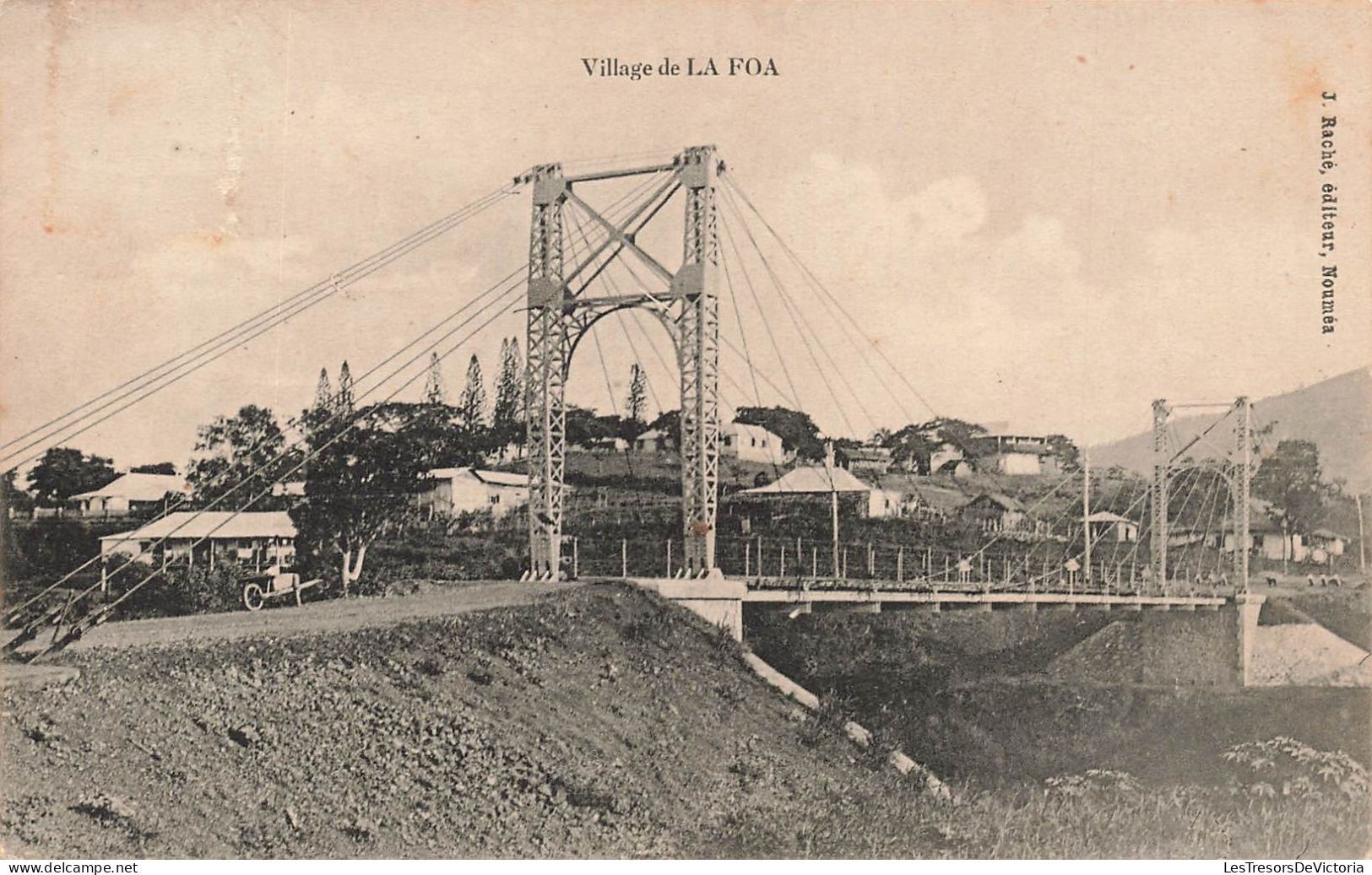 Nouvelle Calédonie - Ville De La Foa - J. Raché - Pont - Carte Postale Ancienne - Nueva Caledonia