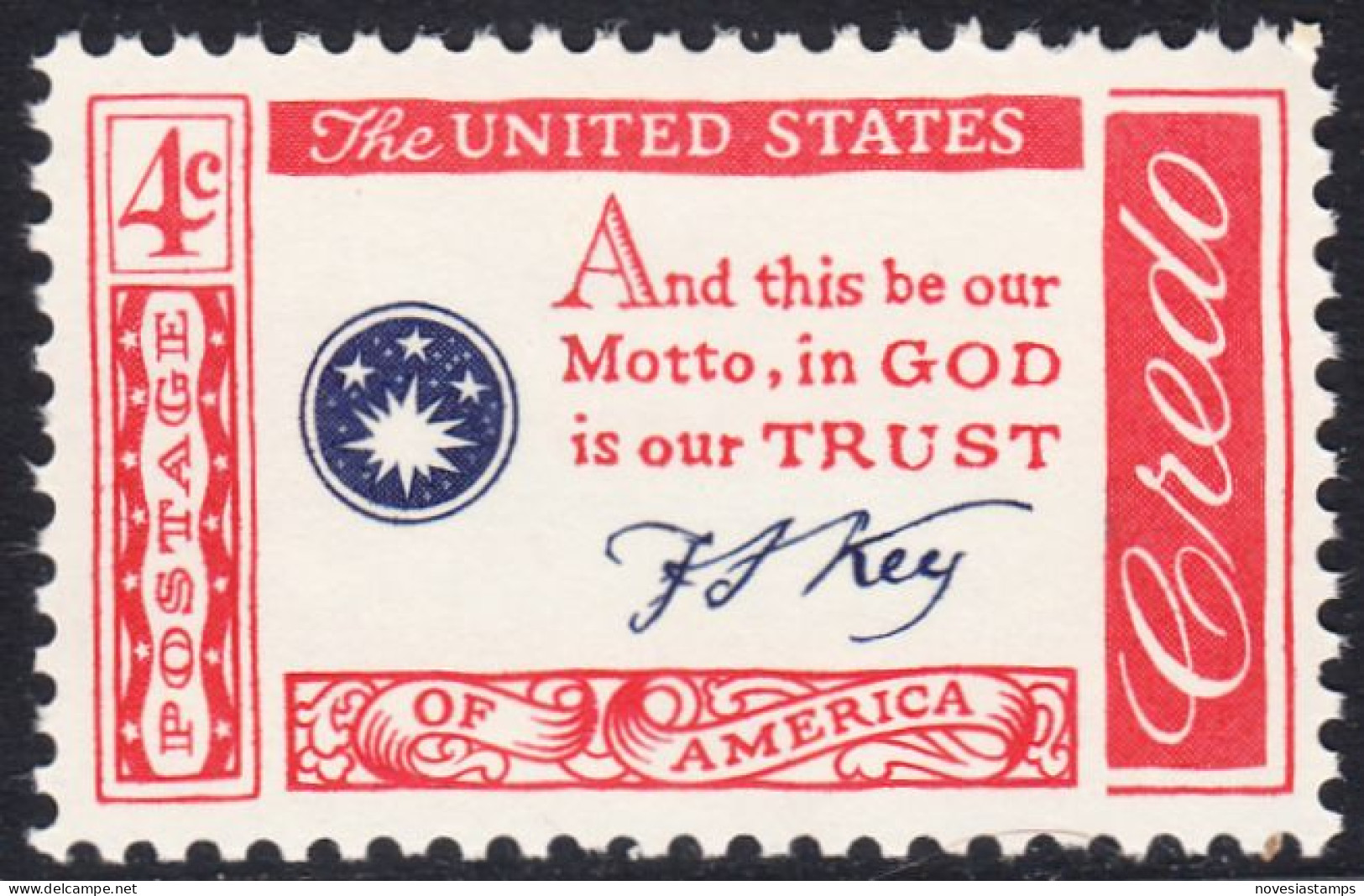 !a! USA Sc# 1142 MNH SINGLE (a2) - American Credo: Key - Neufs