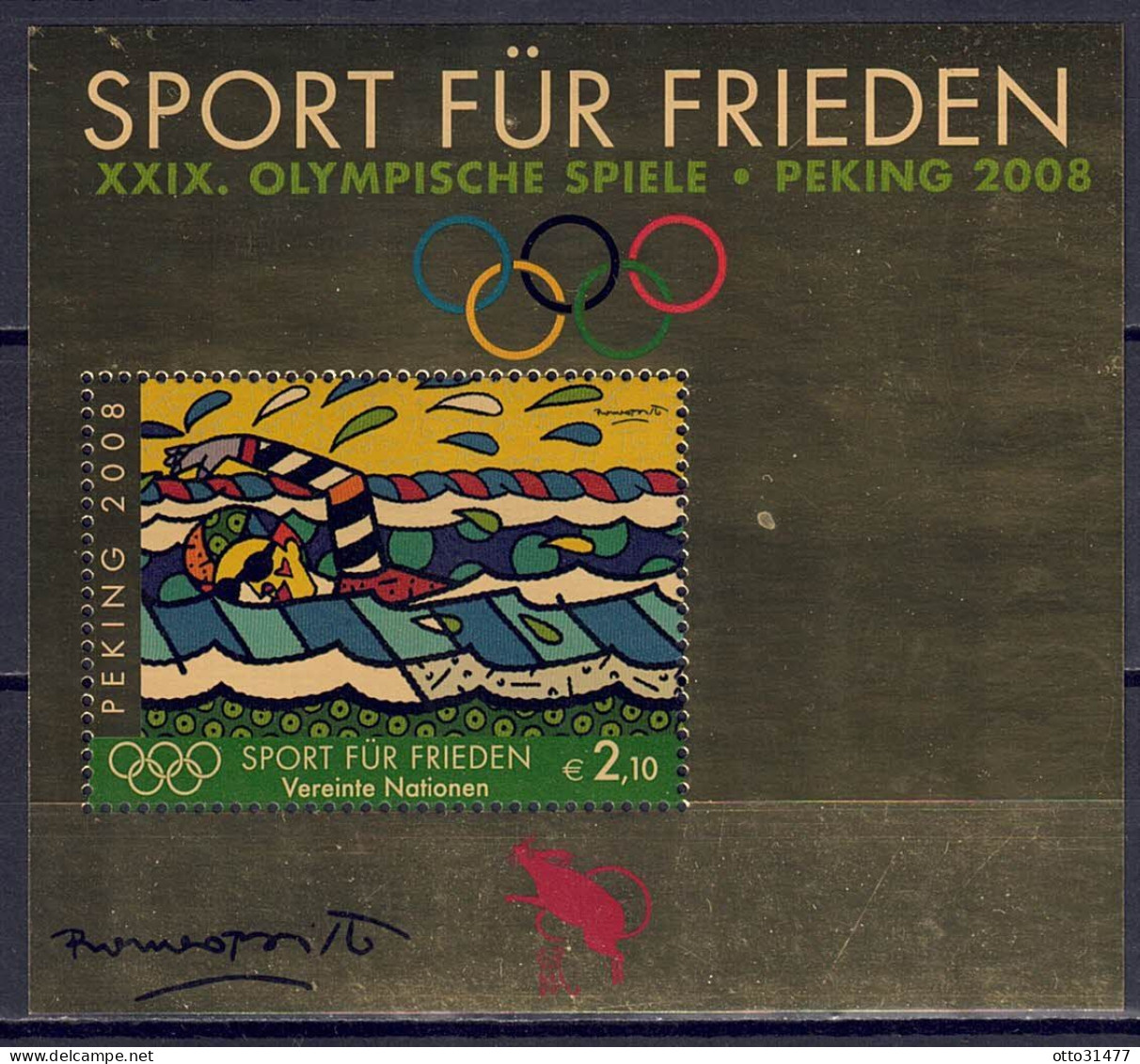 UNO Wien 2008 - Sport Für Frieden, Block 22, Postfrisch ** / MNH - Ungebraucht