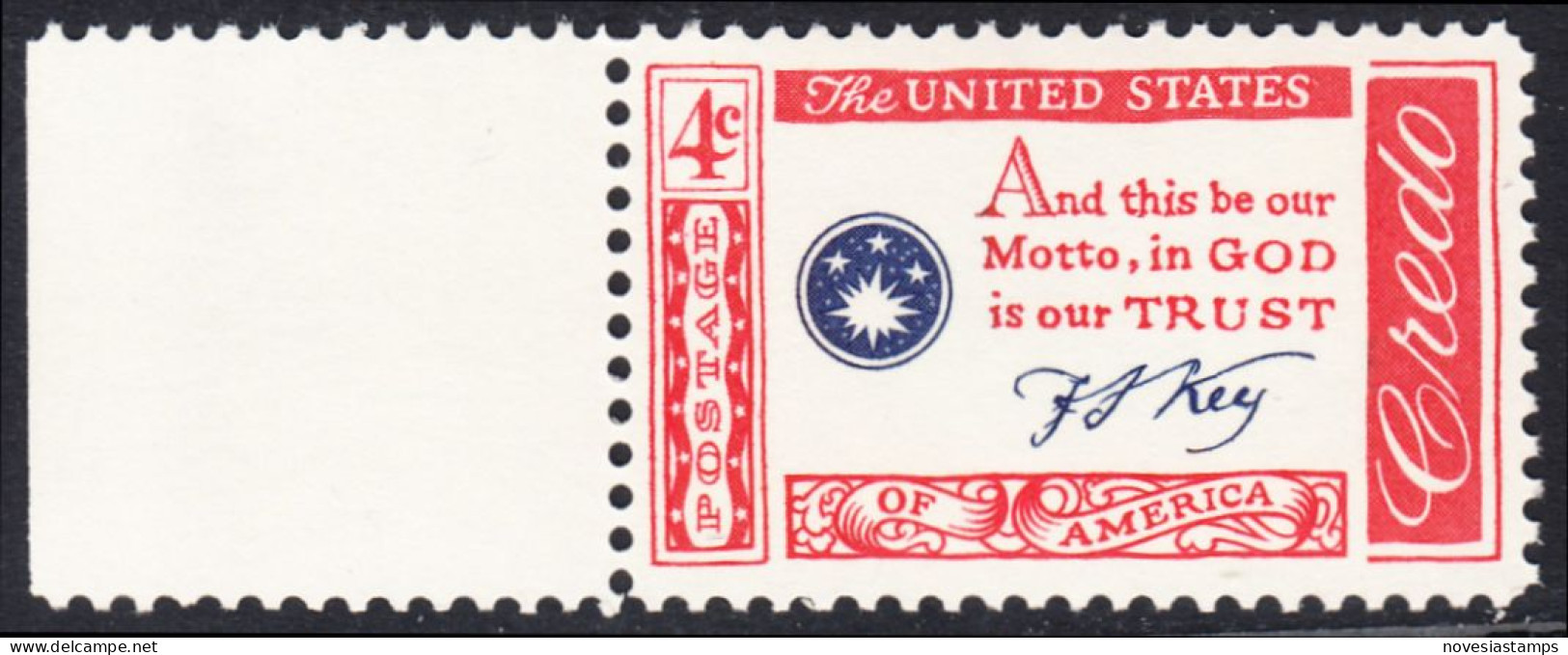 !a! USA Sc# 1142 MNH SINGLE W/ Left Margin - American Credo: Key - Ongebruikt