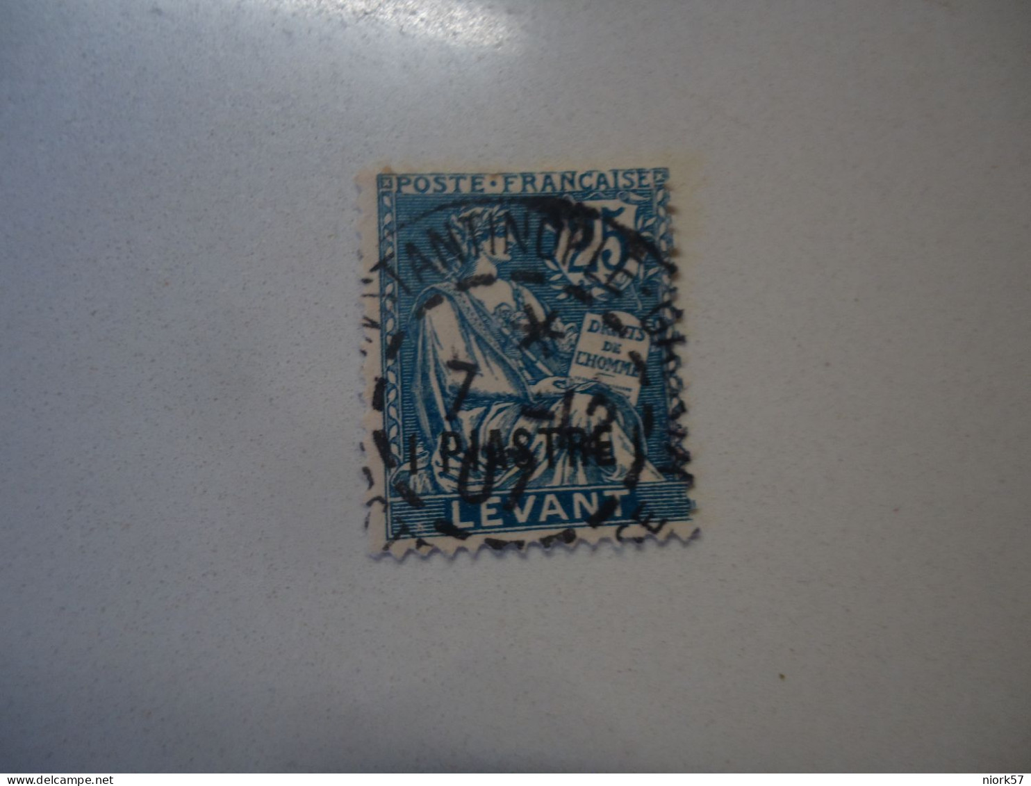 FRANCE  LEVANT   USED     STAMPS POSTMARK   OVERPRINT POSTMARK  CONSTANTINOPLE   1912 - Autres & Non Classés