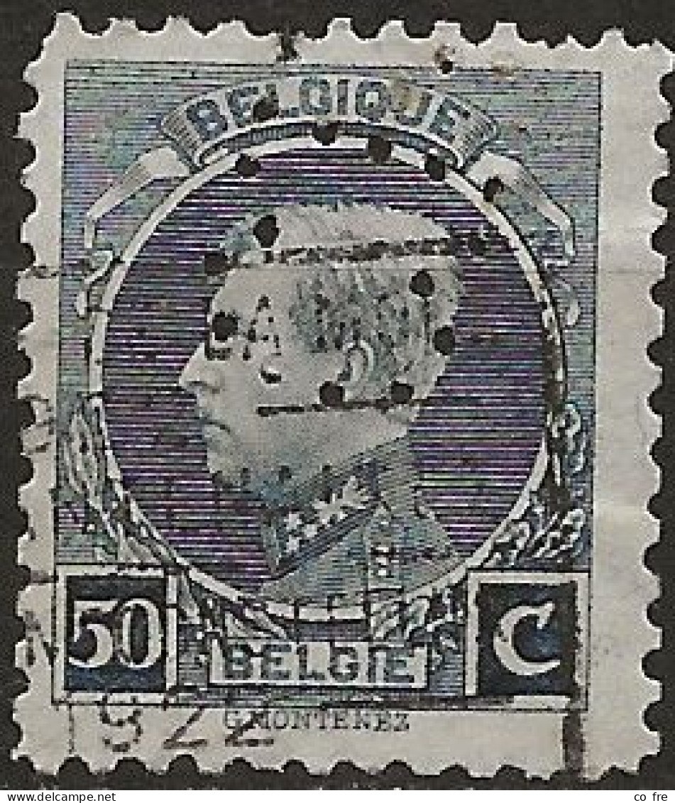 Belgique N°211 Perforé (ref.2) - 1909-34