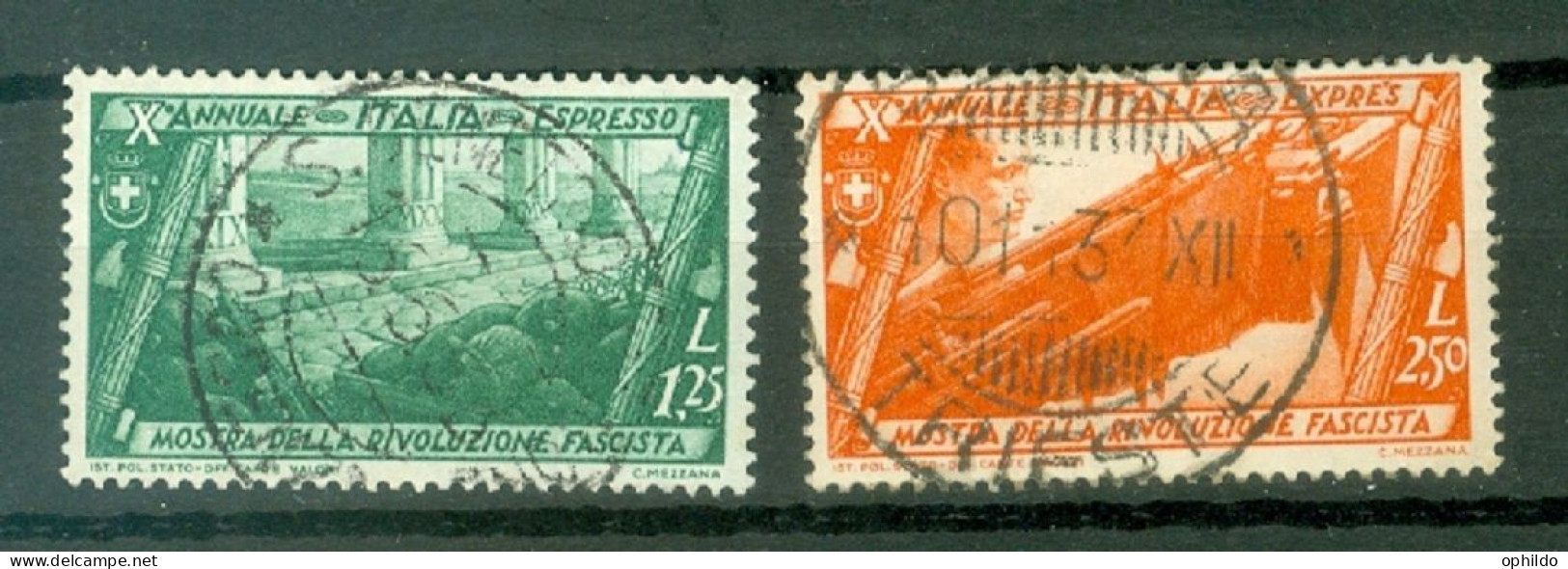 Italie  Express Yvert   21/22  Ou  Sassone  17/18   Ob  TB  - Express Mail