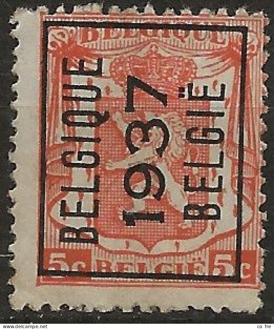 Belgique N°419 Préoblitéré (ref.2) - Typografisch 1936-51 (Klein Staatswapen)