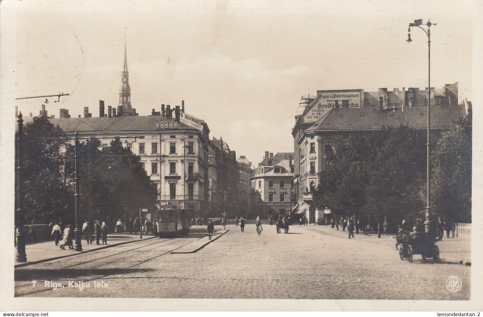 Riga - Kalku Iela - Tram - Lettland