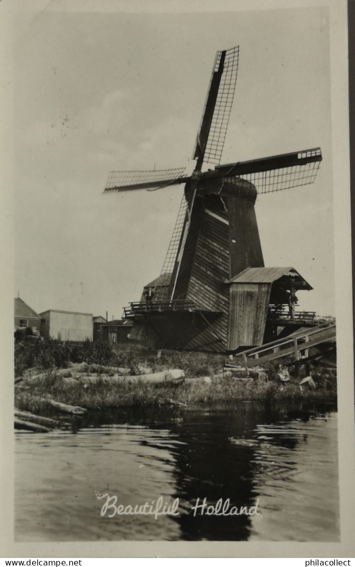 Onbekend Waar - Beautiful Holland - Molen (Windmill) 1953 - Other & Unclassified