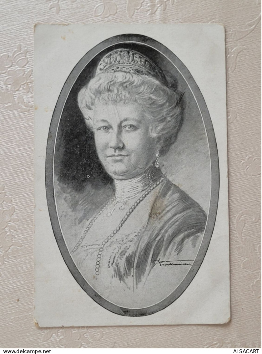 Augusta-victoria De Schleswig-holstein, épouse De Guillaume II , Cachet  Thionville , Censure - Famous Ladies