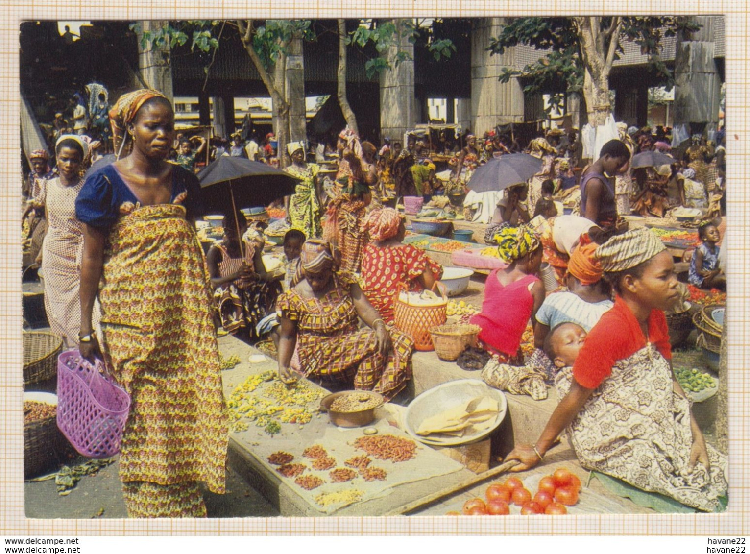 8AK2996 AFRIQUE EN COULEURS SCENE DE MARCHE  2 SCANS - Togo