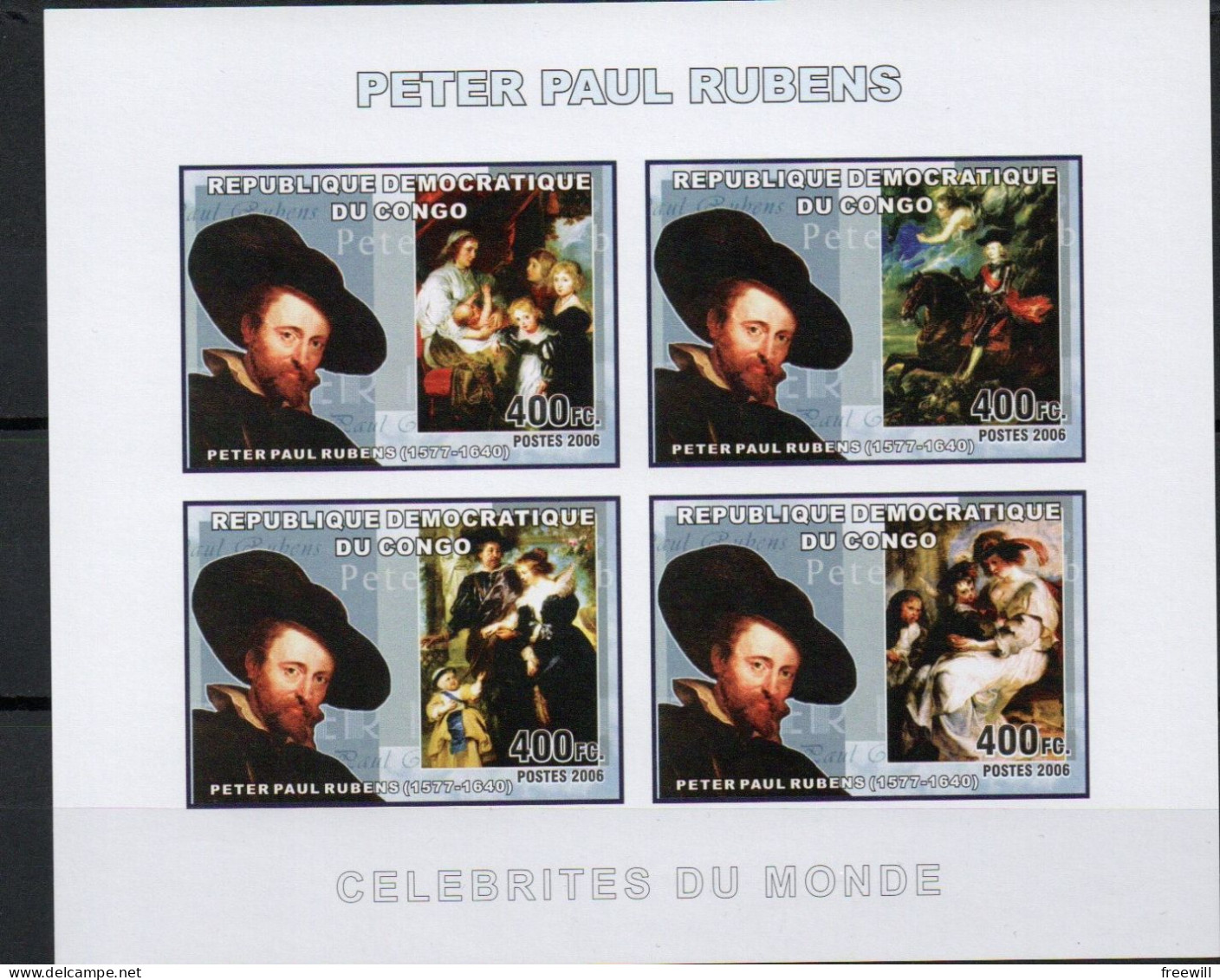 Congo-Kinshasa 2006 Pierre-Paul Rubens  XXX - Mint/hinged