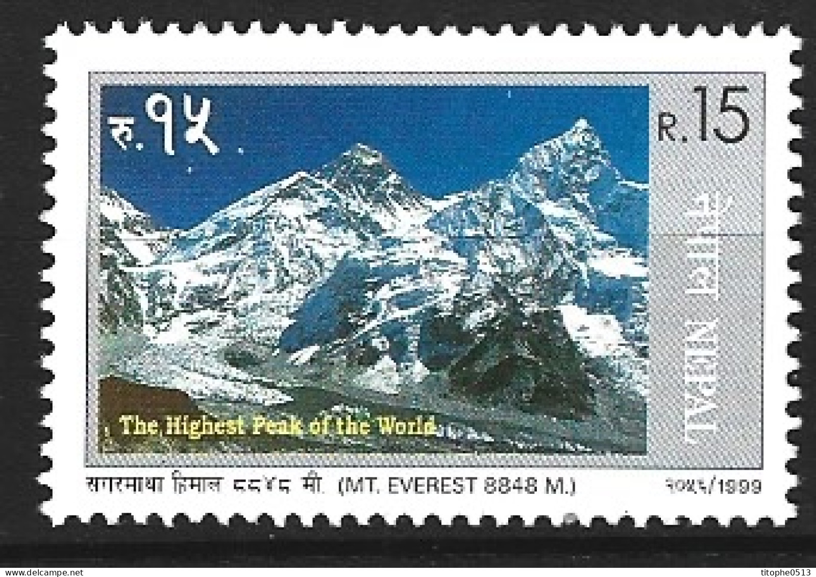 NEPAL. N°654 De 1999. Everest. - Berge