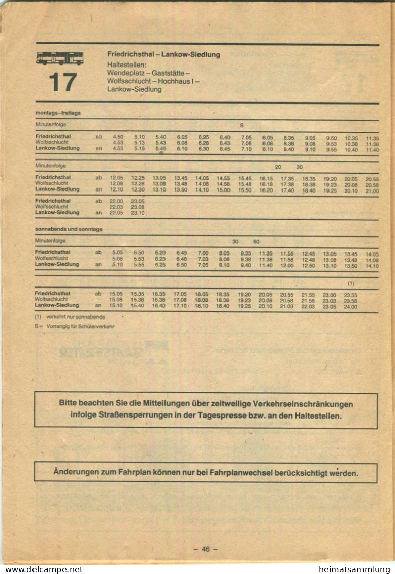 Deutschland - VEB Nahverkehr Schwerin - Fahrplan 1990/1991 - Omnibus Strassenbahn Weisse Flotte - 50 Seiten - Europe
