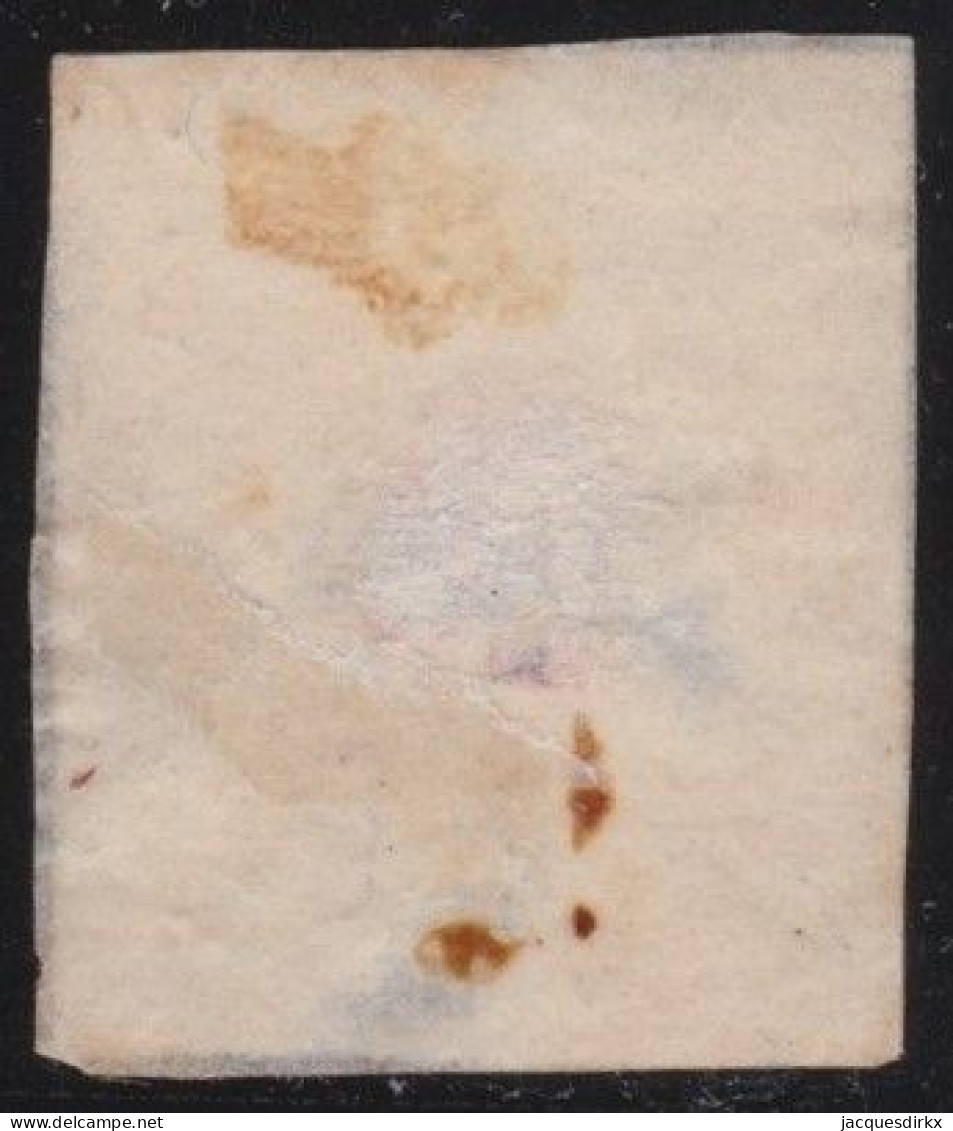 France  .  Y&T   .     4  (2 Scans)   . Point Clair     .   O      .    Oblitéré - 1849-1850 Ceres