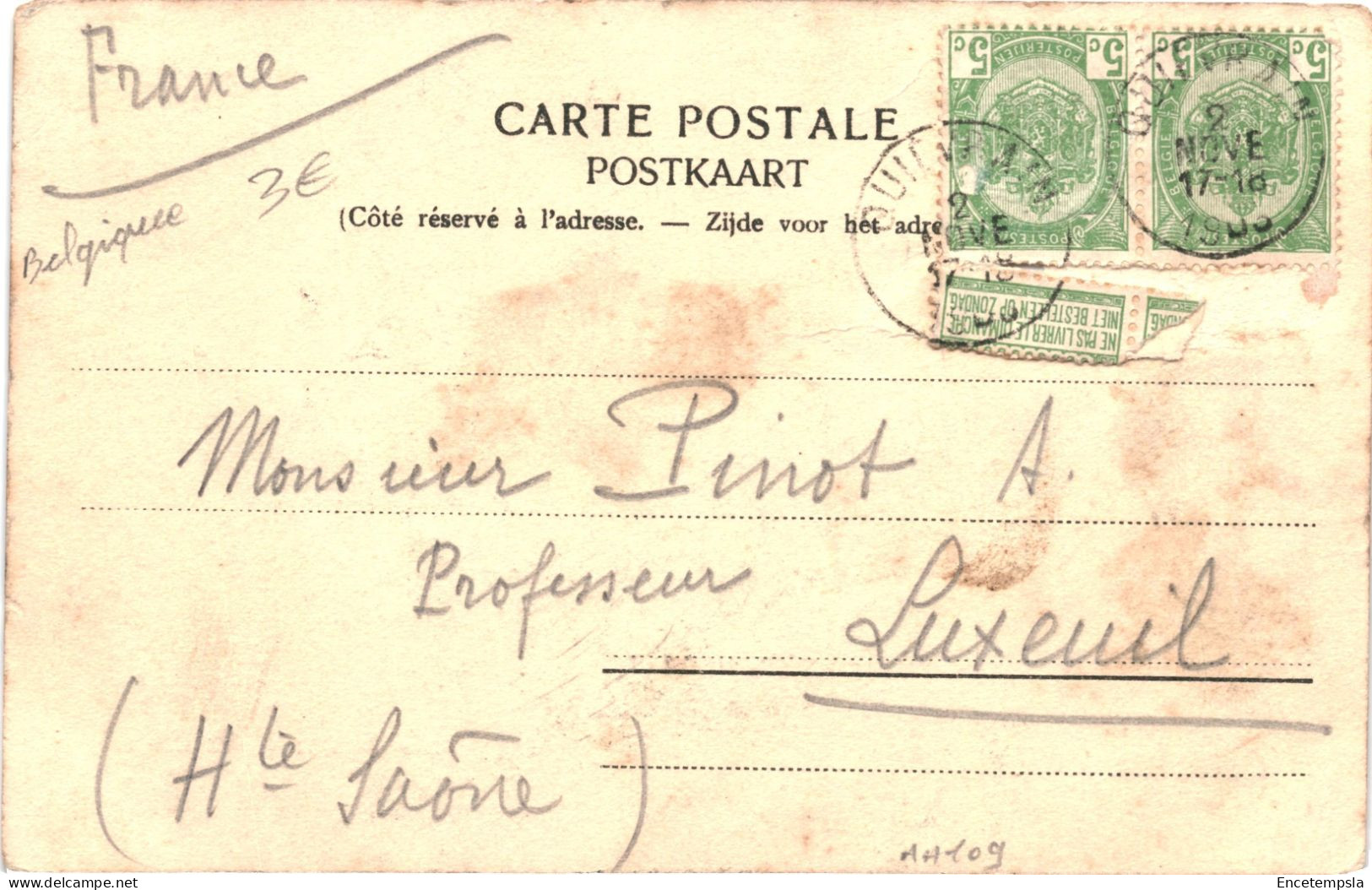 CPA Carte Postale Belgique Quiévrain Le Square Et Les écoles 1900   VM77298ok - Quiévrain
