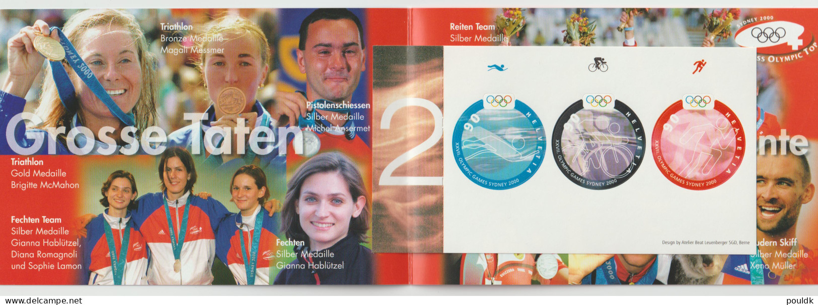 Switzerland Booklet Sporthilfe.ch Olympic Games Sydney 2000 MNH/**. Postal Weight Approx 0,08 Kg. Please Read - Summer 2000: Sydney