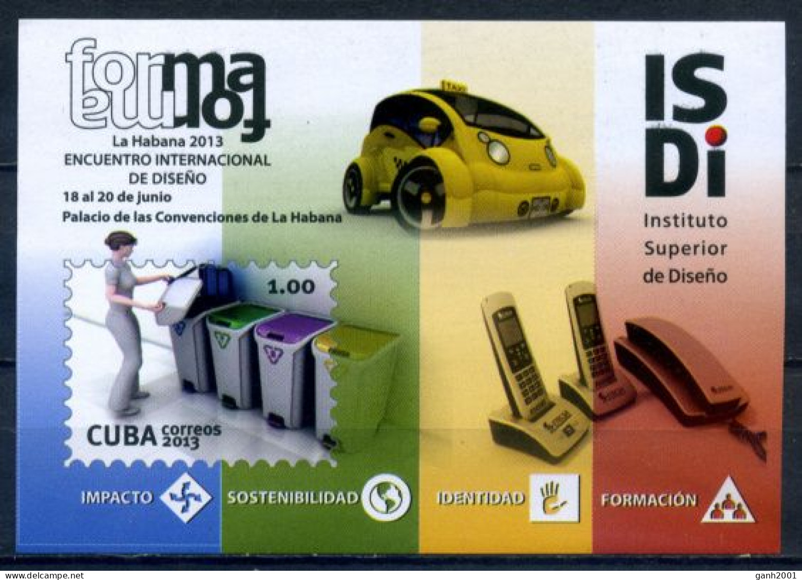 Cuba 2013 / Cars Design Recycling Phones MNH Coches Reciclaje Diseño Teléfonos / Hi31   C1-1 - Nuevos