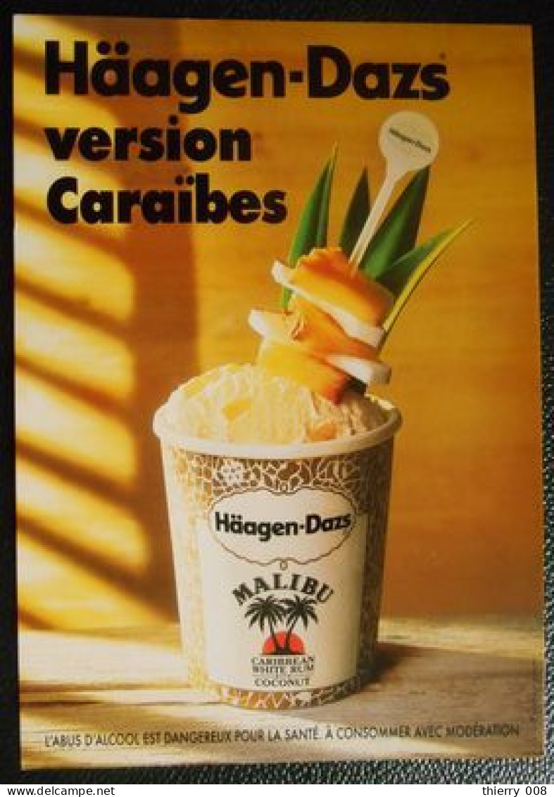 202 Carte Postale Häagen Dazs Version Caraïbes - Restaurantes