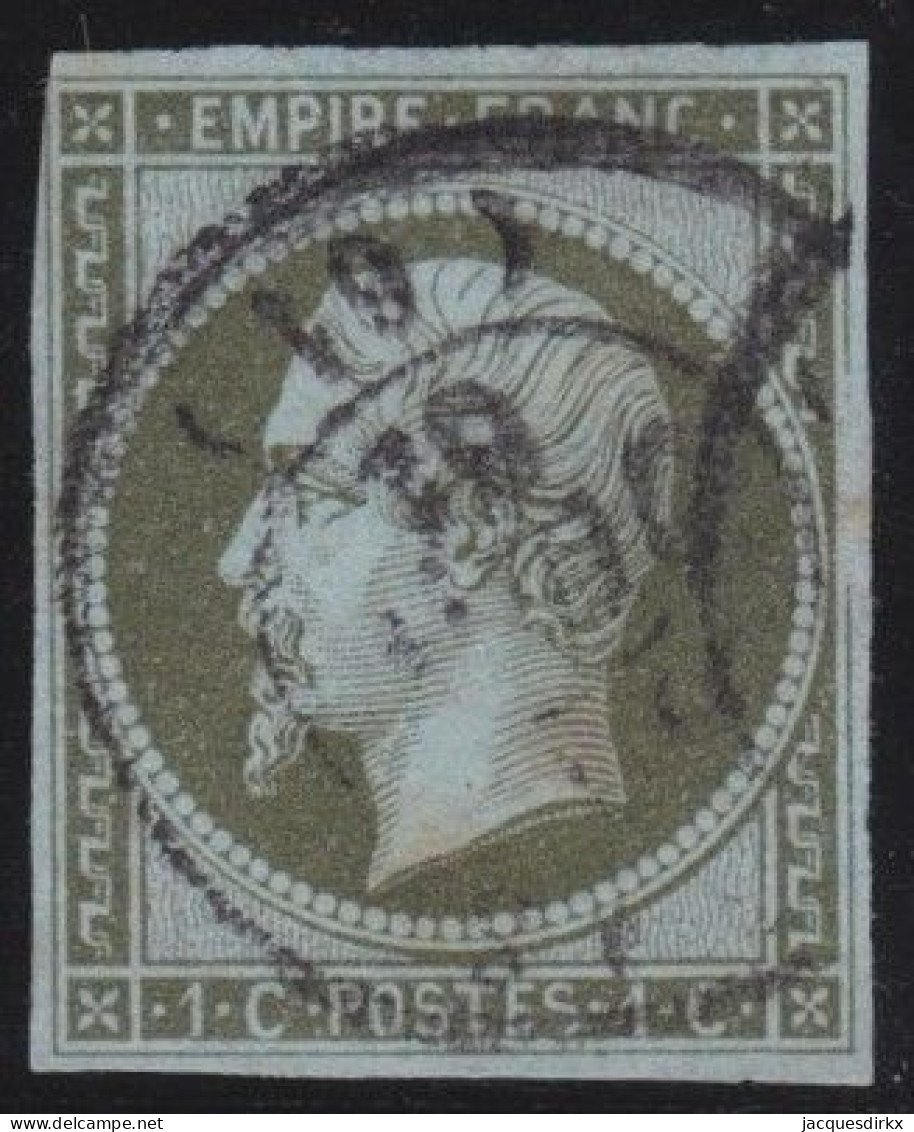 France  .  Y&T   .     11  (2 Scans)      .   O      .    Oblitéré - 1853-1860 Napoléon III