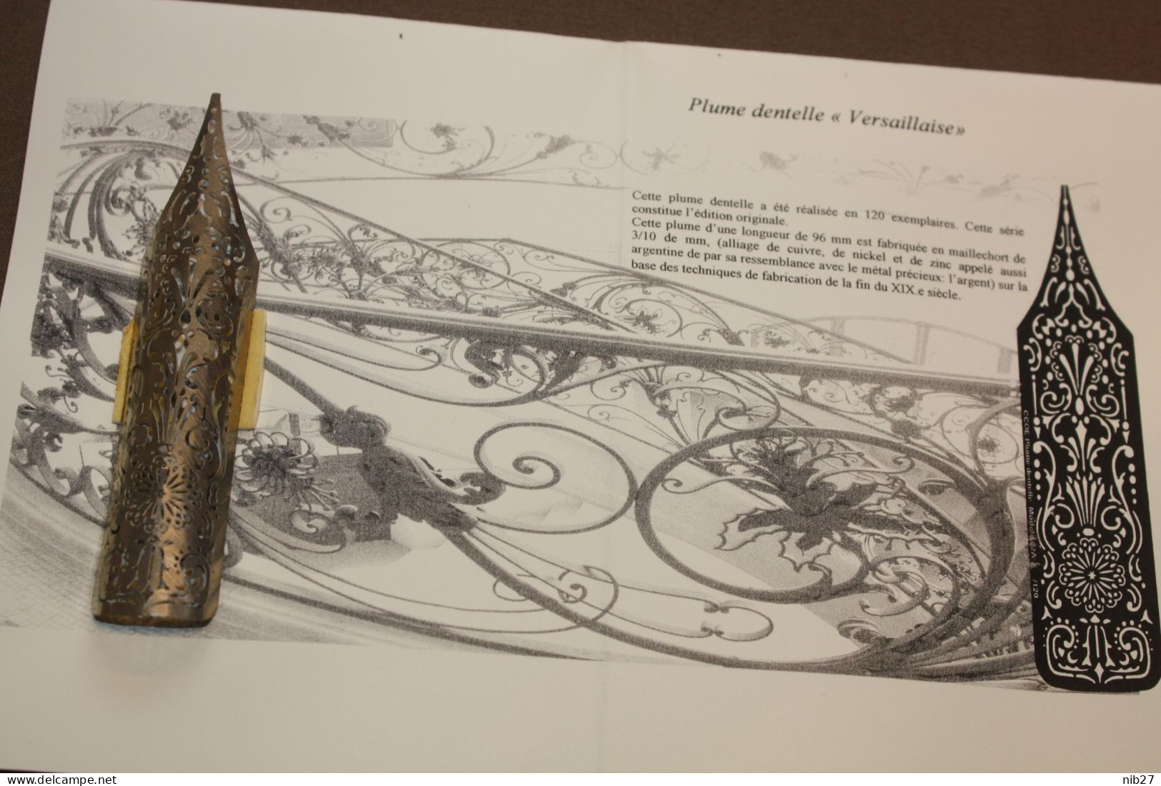 PLUME  DENTELLE  N° 1   "LA VERSAILLAISE" - Pens