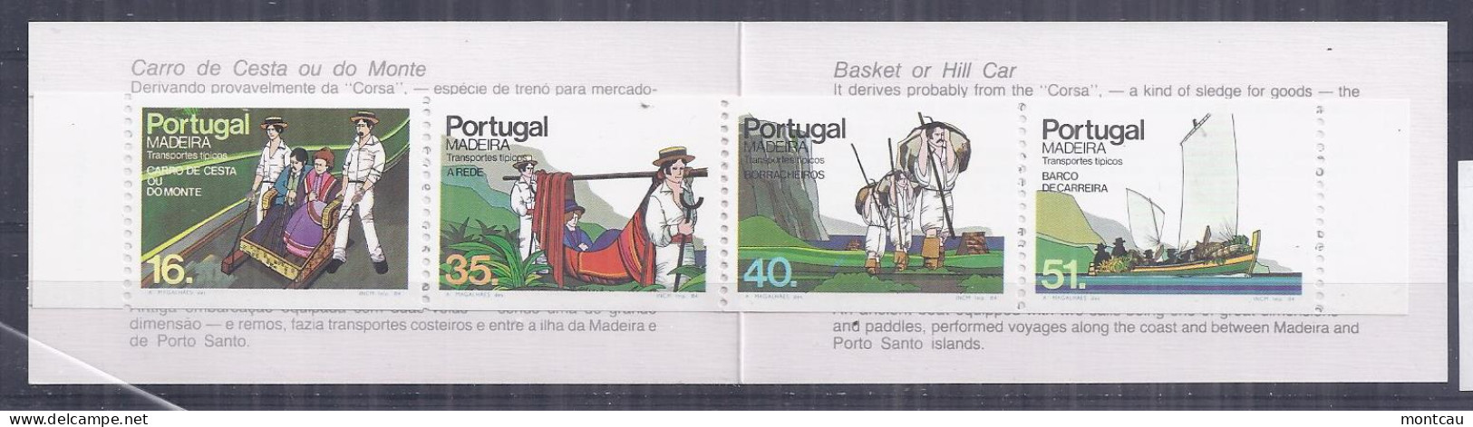 Madeira 1984 - Transporte Yt 98-01 (**) Booklet - 1984