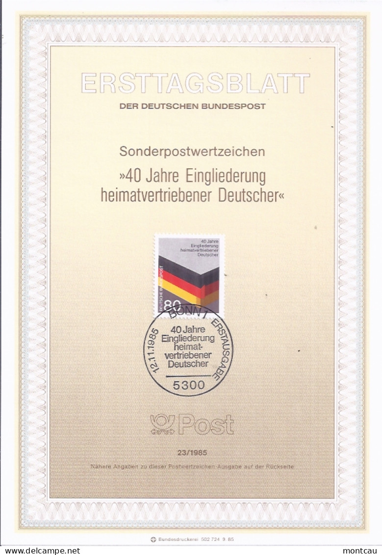 Germany ETB # 23 / 85 Mi: 1265 - Other & Unclassified