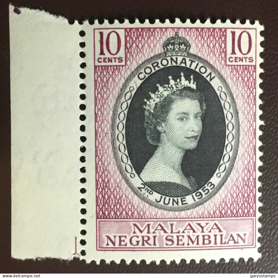 Malaya Negri Sembilan 1953 Coronation MNH - Negri Sembilan