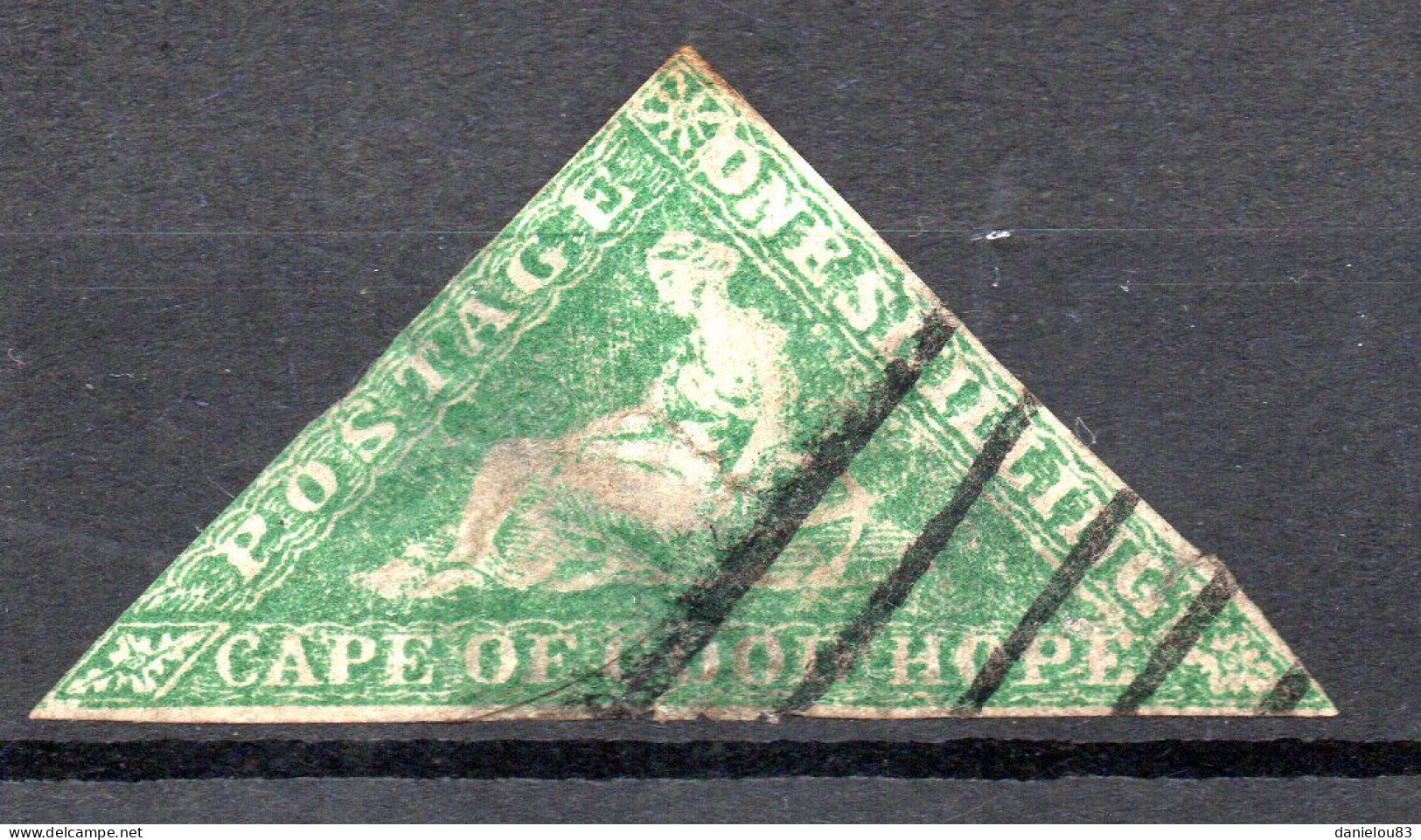 Timbre Cap De Bonne Espérance Papier Blanc - YT N° 10A - Oblitéré - Année 1855 - Cap De Bonne Espérance (1853-1904)