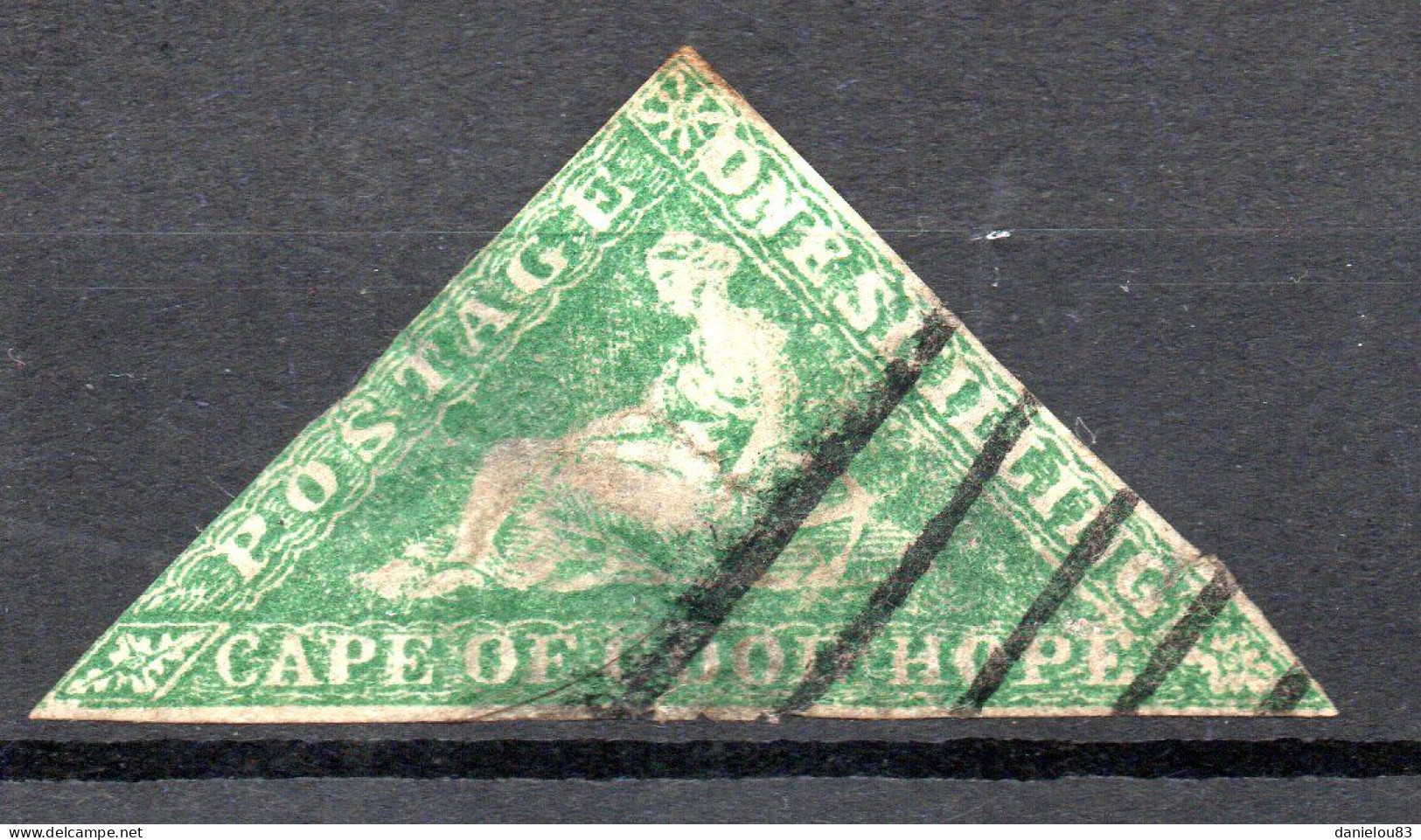 Timbre Cap De Bonne Espérance Papier Blanc - YT N° 10A - Oblitéré - Année 1855 - Cape Of Good Hope (1853-1904)