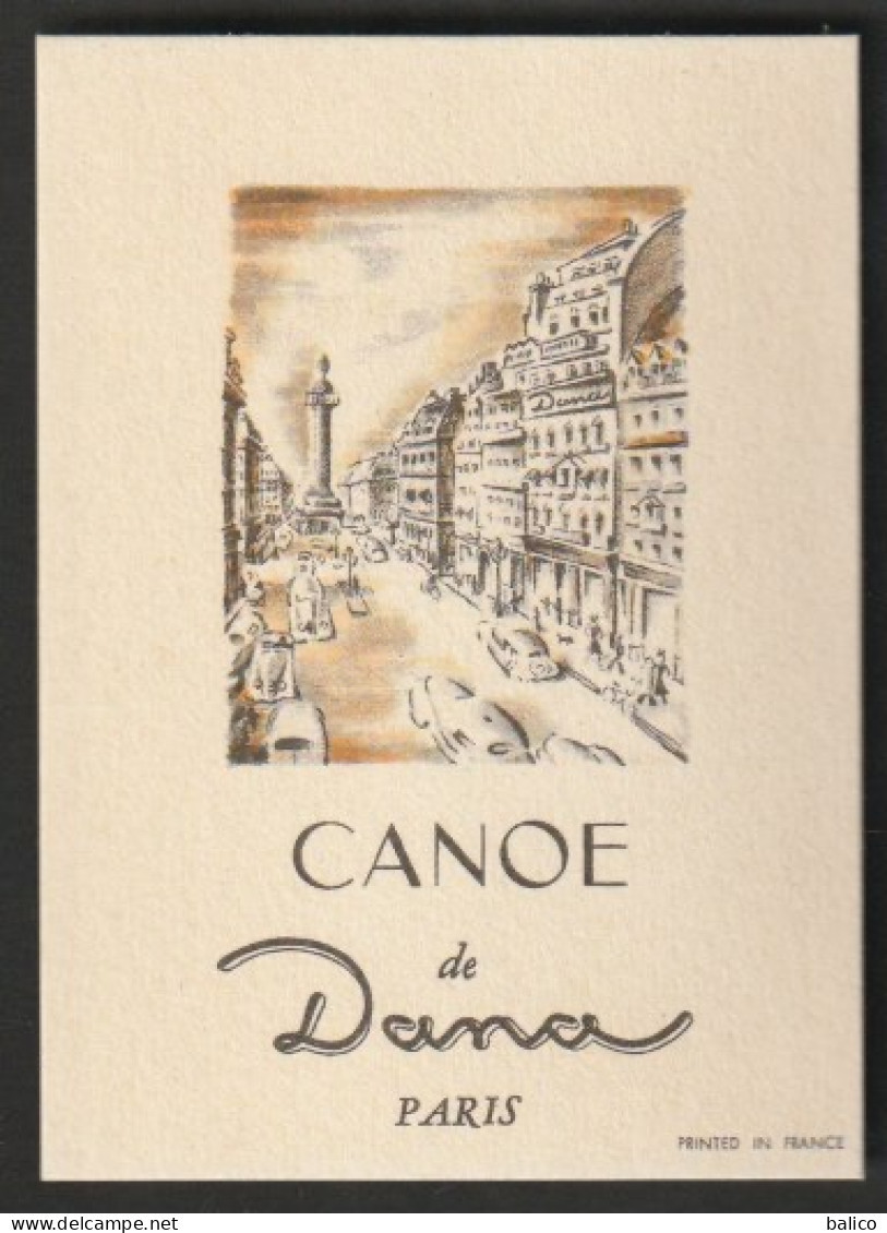 Carte Parfumée   CANOÉ De DANA - Anciennes (jusque 1960)