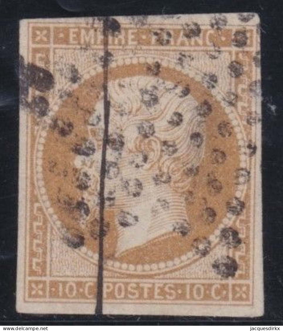 France  .  Y&T   .     13-B    .   O      .    Oblitéré - 1853-1860 Napoléon III