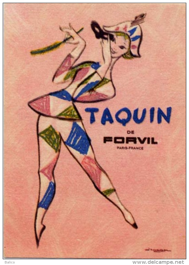 Carte Parfumée   Taquin   Forvil - Anciennes (jusque 1960)