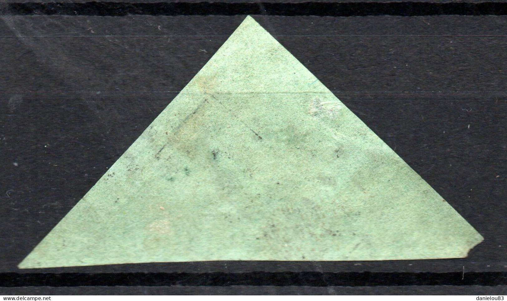 Timbre Cap De Bonne Espérance Papier Vert - YT N° 6 - Oblitéré - Année 1855 - Cap De Bonne Espérance (1853-1904)