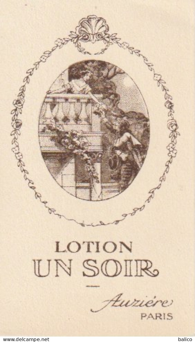 Carte Parfumée   Un Soir - Auzière Paris - Profumeria Antica (fino Al 1960)