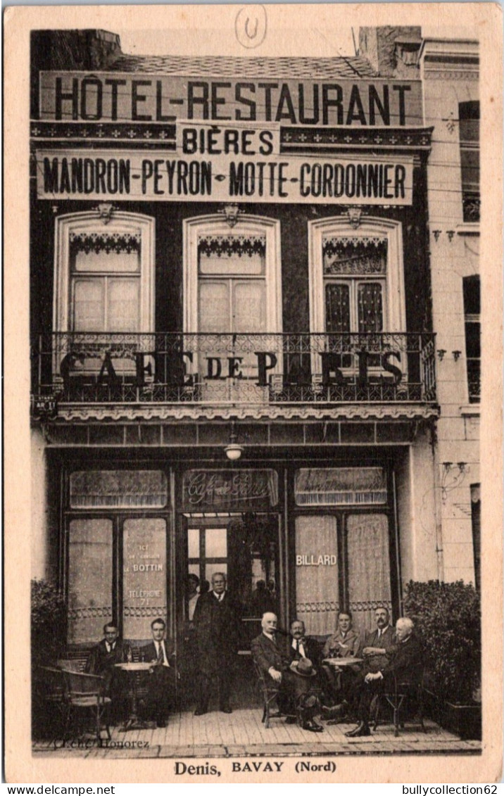 CPA - SELECTION - BAVAY - Hôtel Restaurant Bières Mandron-Peyron - Motte Cordonnier - DENIS à BAVAY. - Bavay