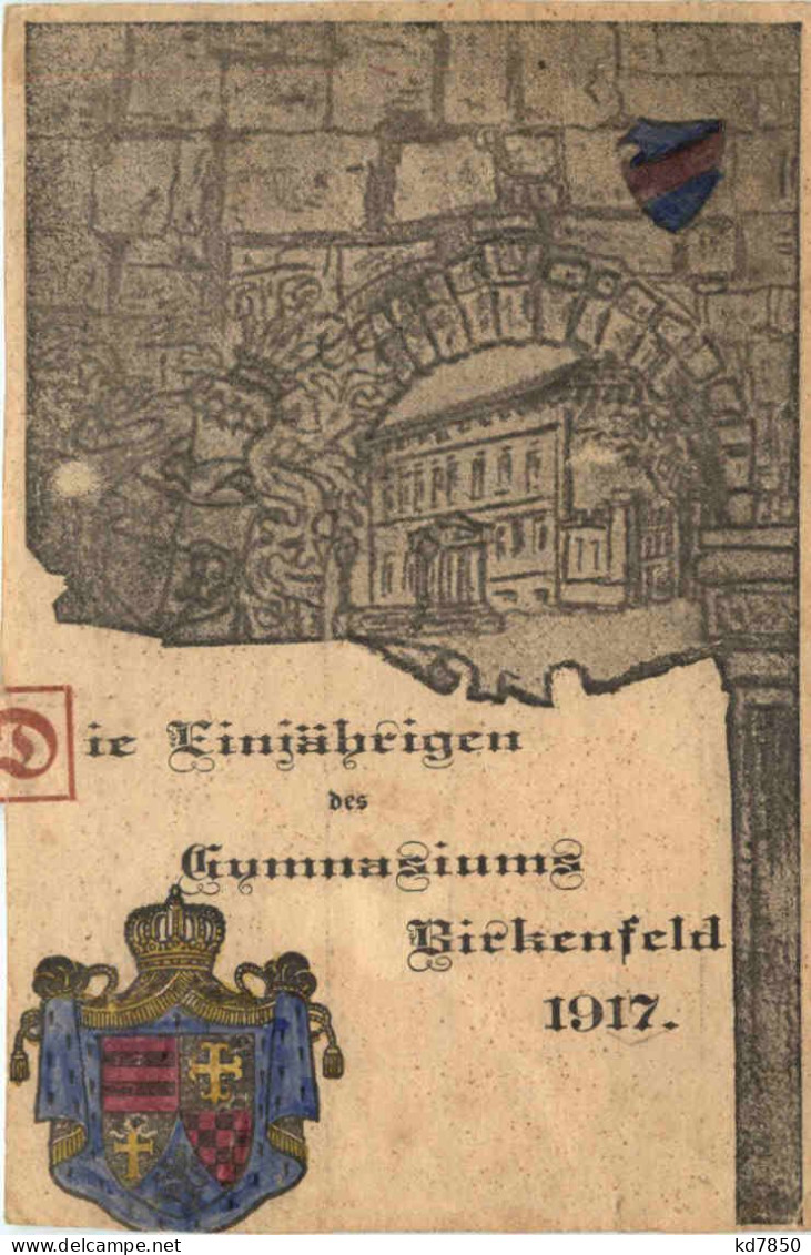 Birkenfeld - Einjährige Des Gymnasiums 1917 - Studentika - Birkenfeld (Nahe)