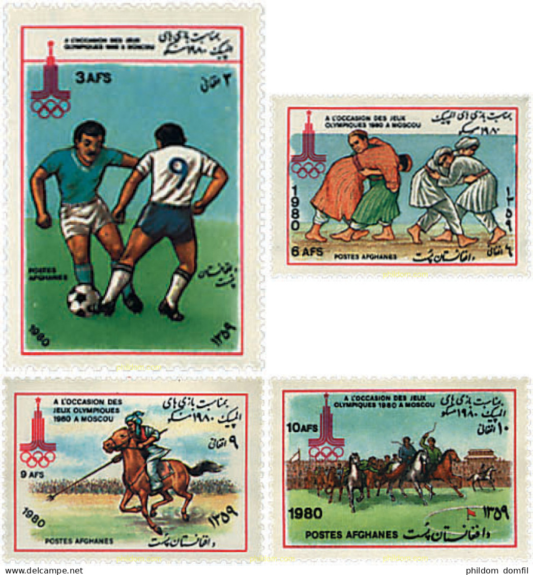 723208 HINGED AFGANISTAN 1980 22 JUEGOS OLIMPICOS VERANO MOSCU 1980 - Afghanistan