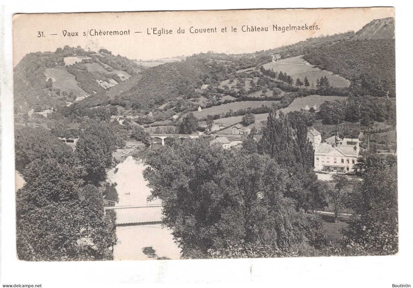 Vaux-sous-Chèvremont Eglise Du Couvent Et Le Chateau Nagelmackers - Chaudfontaine
