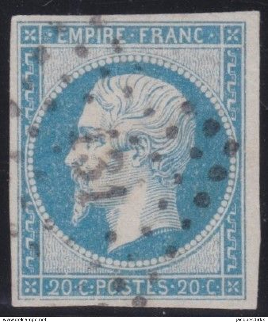 France  .  Y&T   .     14-Af    .   O      .    Oblitéré - 1853-1860 Napoléon III.