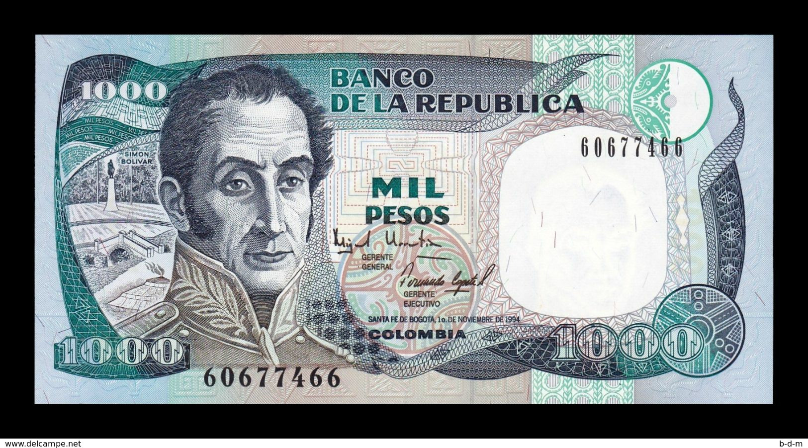 Colombia 1000 Pesos 01.11.1994 Pick 438 Sc- AUnc - Colombie