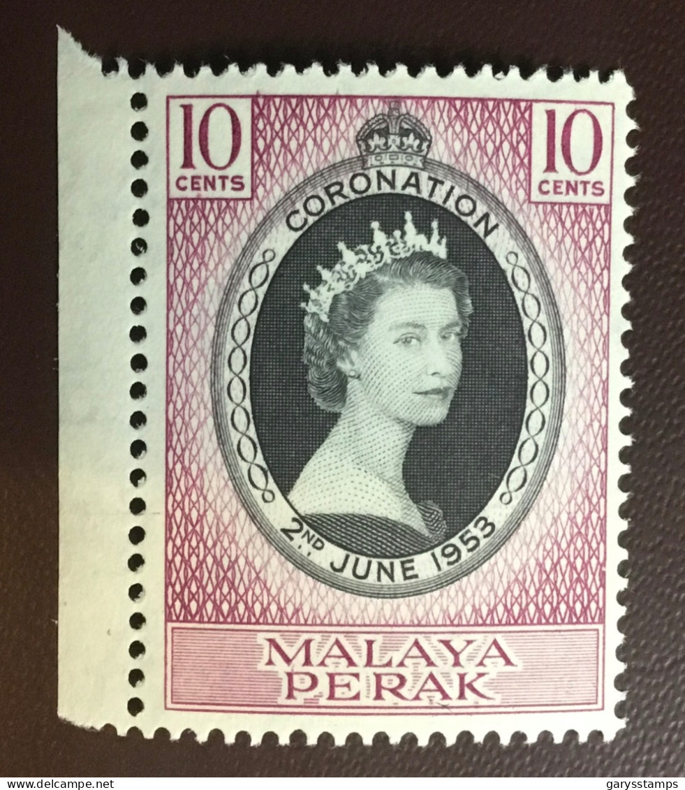 Malaya Perak 1953 Coronation MNH - Perak