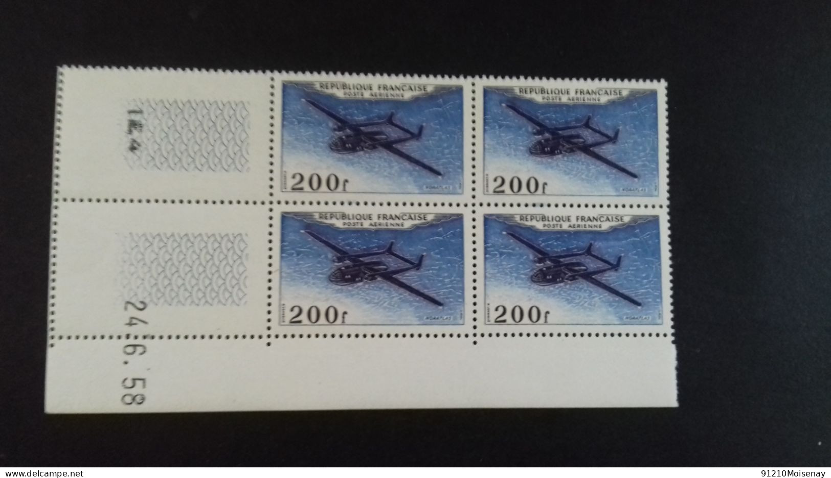 FRANCE  PA 31 ** COIN DATE Du 24/6/58 - Airmail