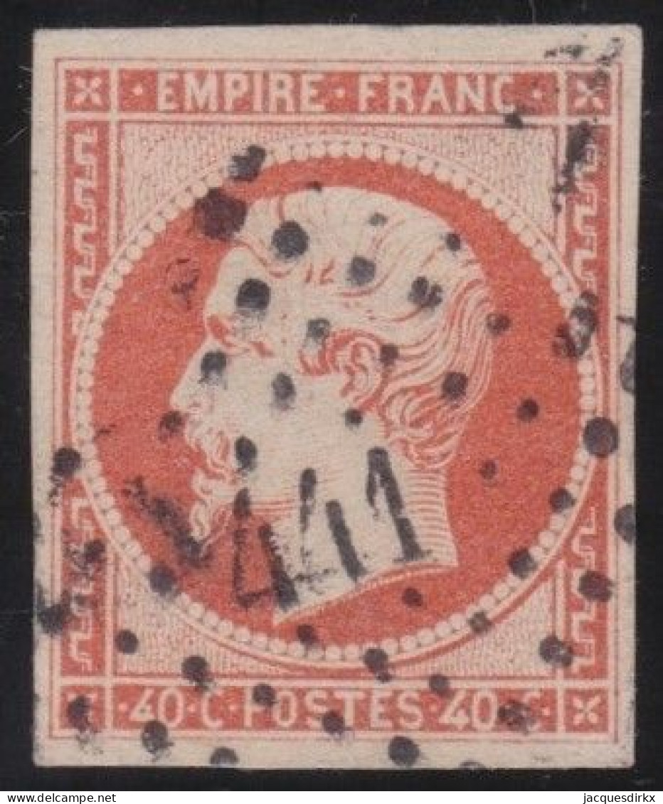 France  .  Y&T   .     16   .   O      .    Oblitéré - 1853-1860 Napoléon III