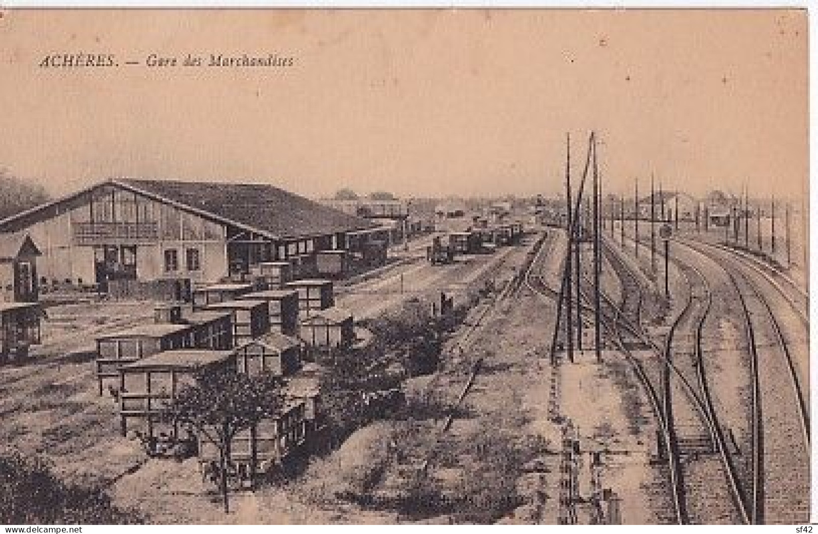 ACHERES             GARE DES MARCHANDISES - Acheres