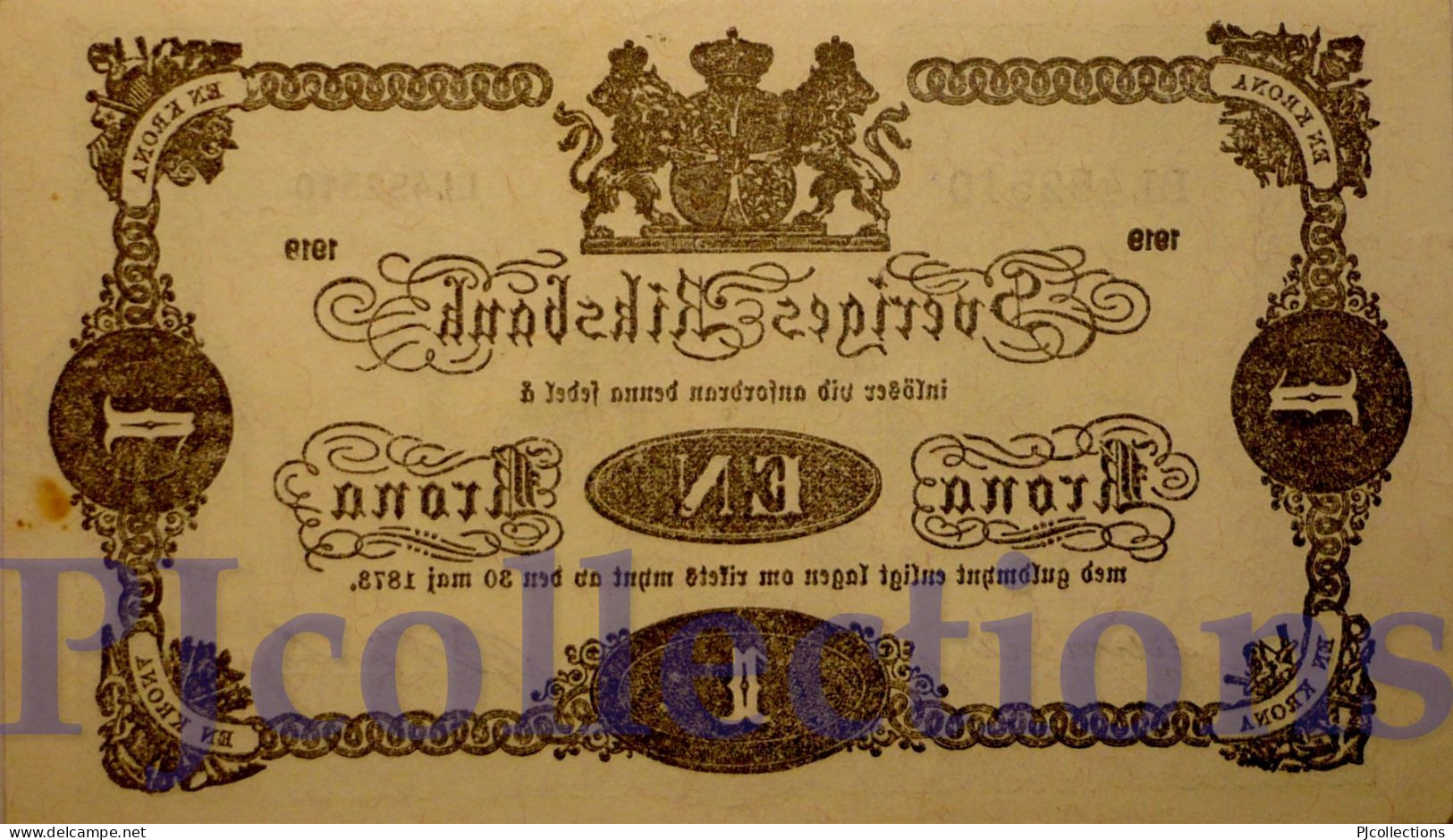 SWEDEN 1 KRONA 1919 PICK 32f AU+ - Suède