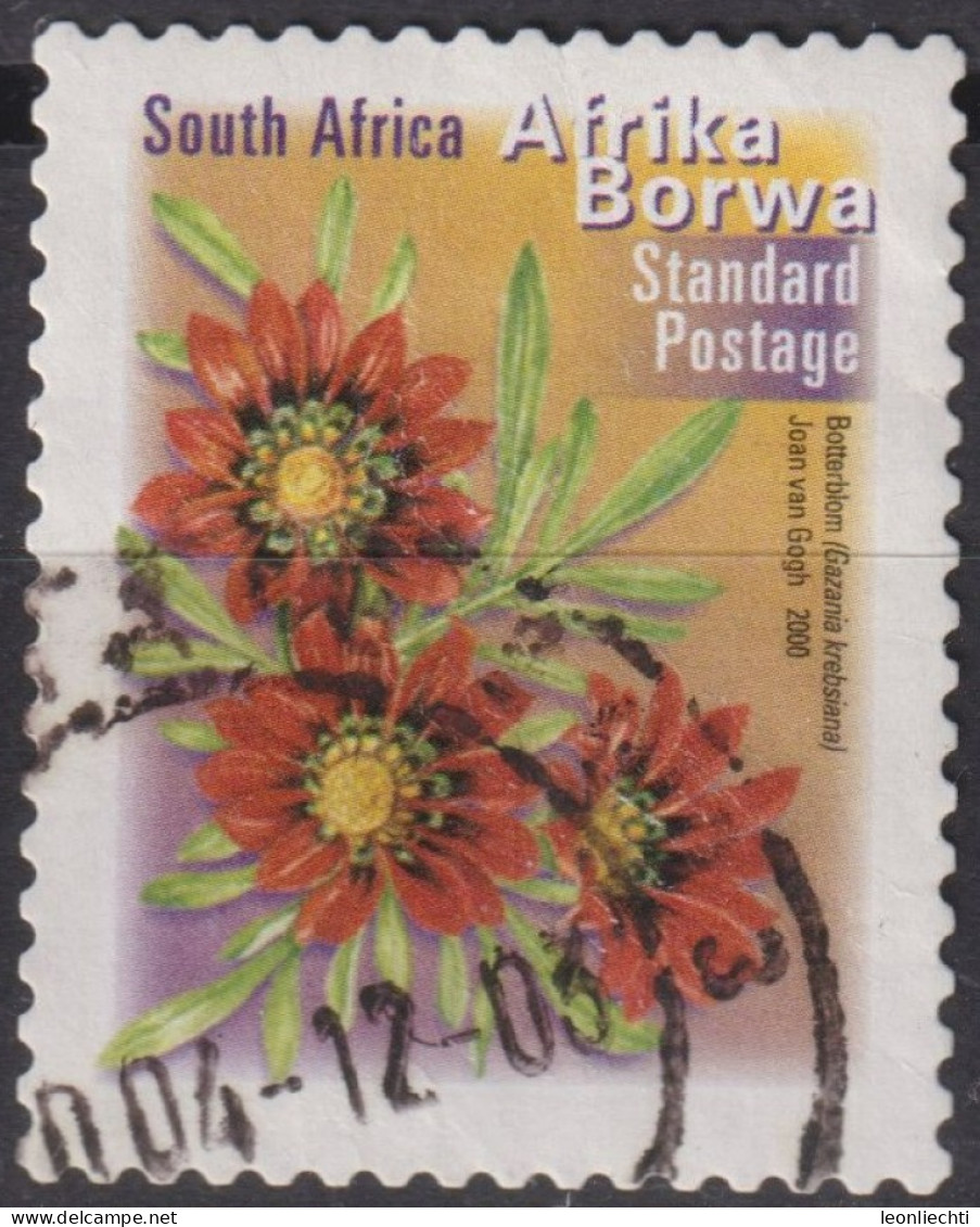 2000 Südafrika ° Mi:ZA 1317BC, Sn:ZA 1205, Yt:ZA 1127AL, Botterblom (Gazania Krebsiana) - Afrika Dzonga - Used Stamps