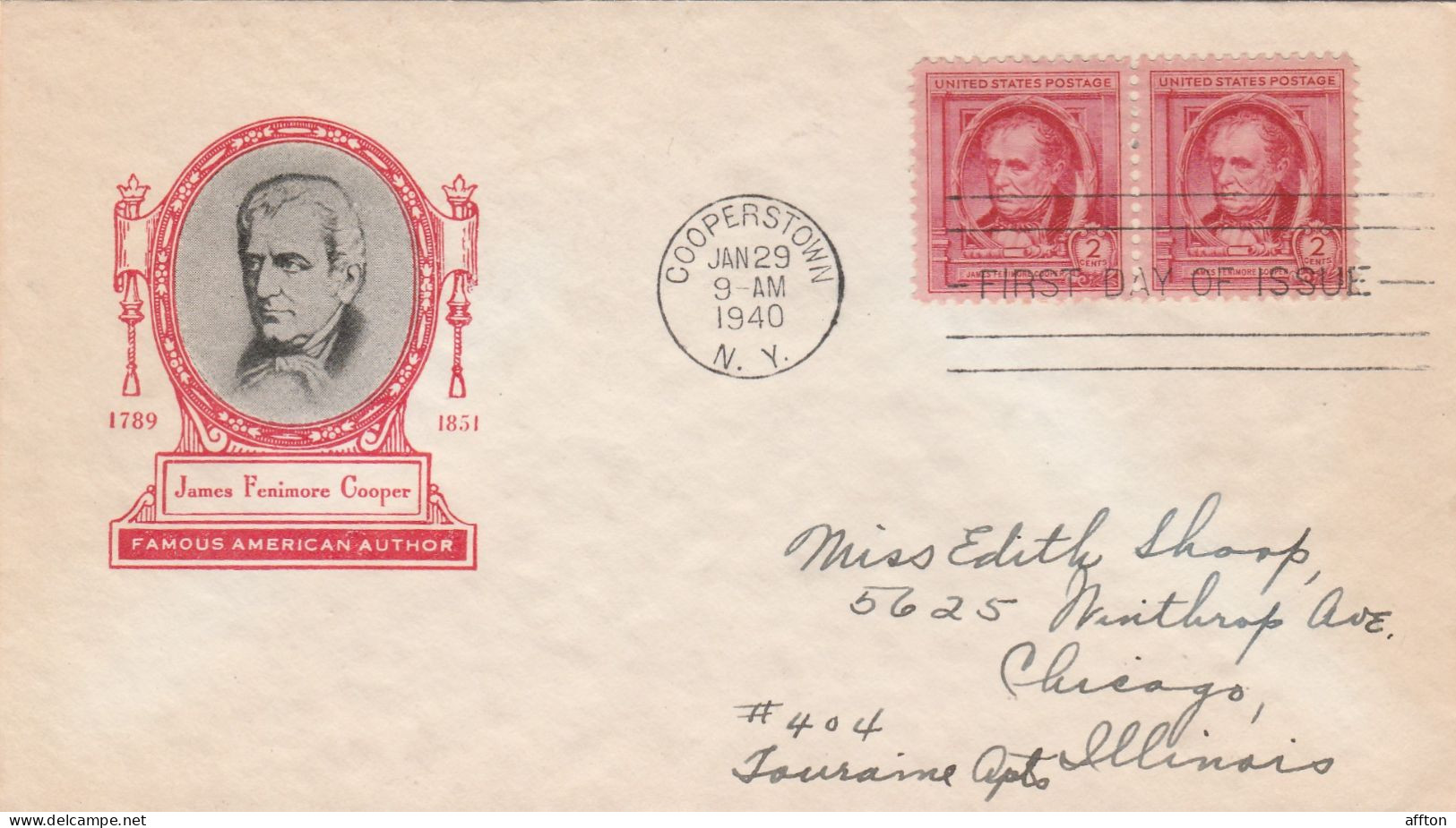 United States 1940 FDC Mailed - 1851-1940