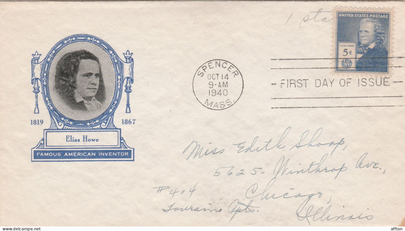 United States 1940 FDC Mailed - 1851-1940