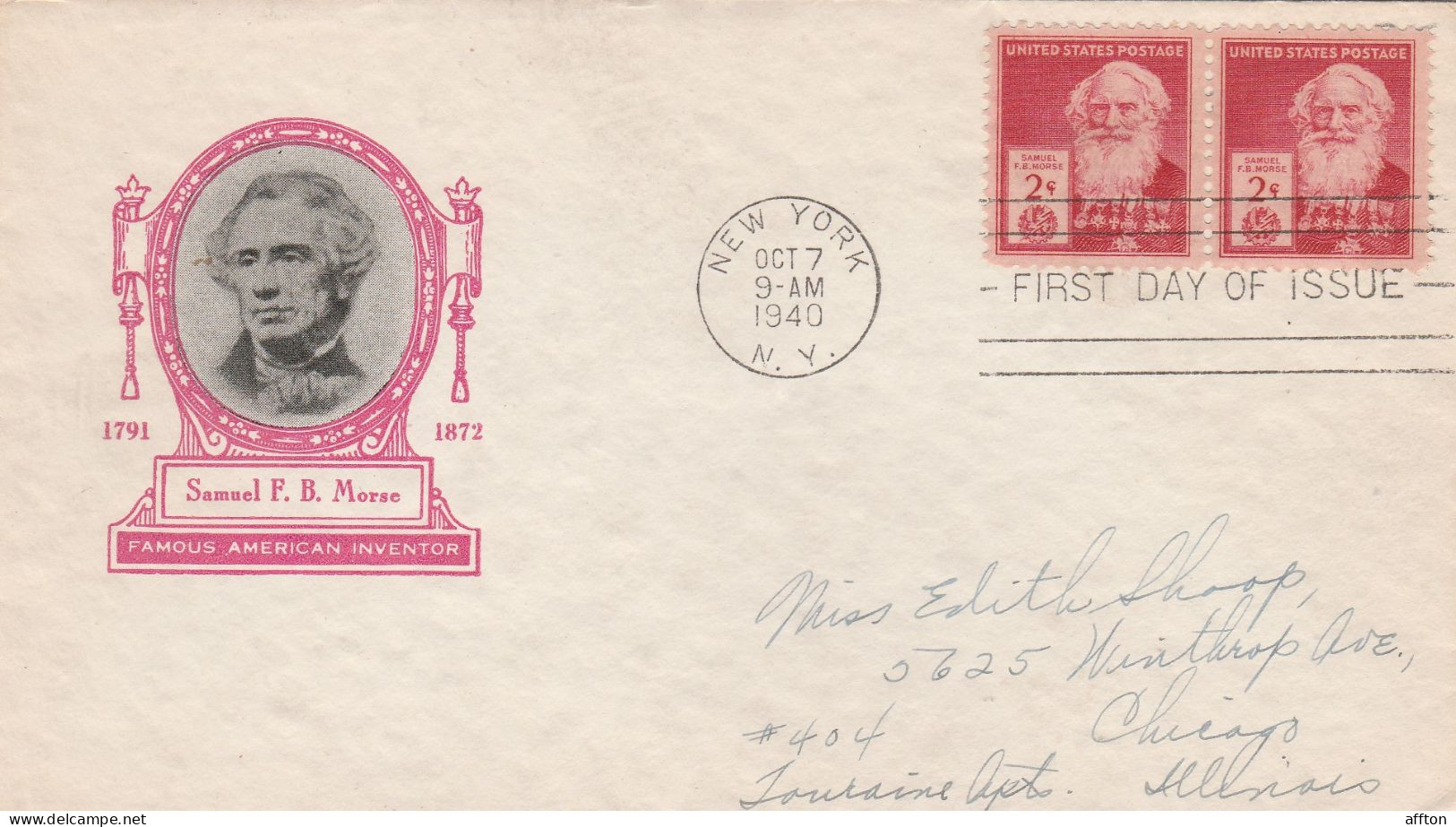 United States 1940 FDC Mailed - 1851-1940