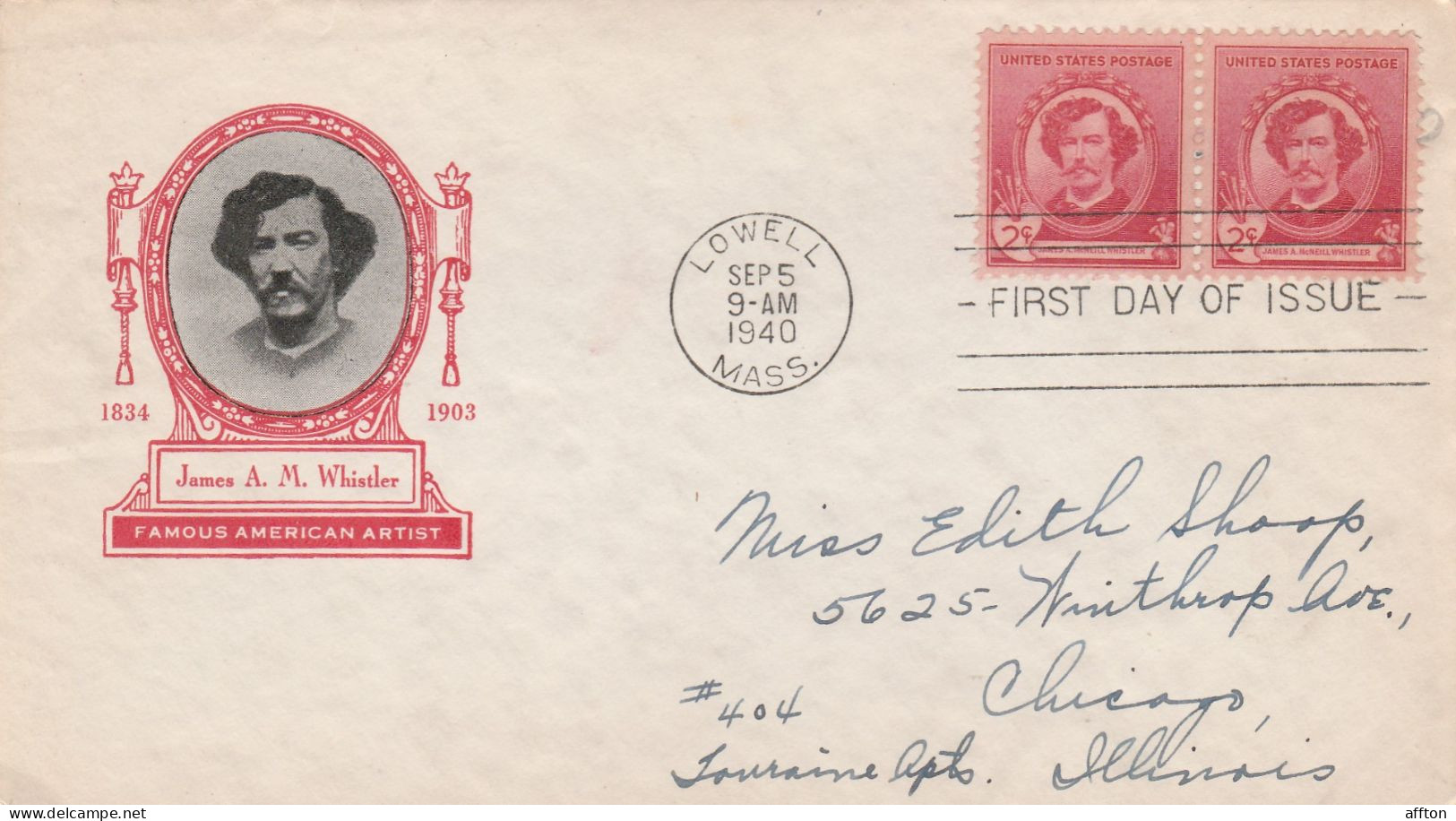 United States 1940 FDC Mailed - 1851-1940