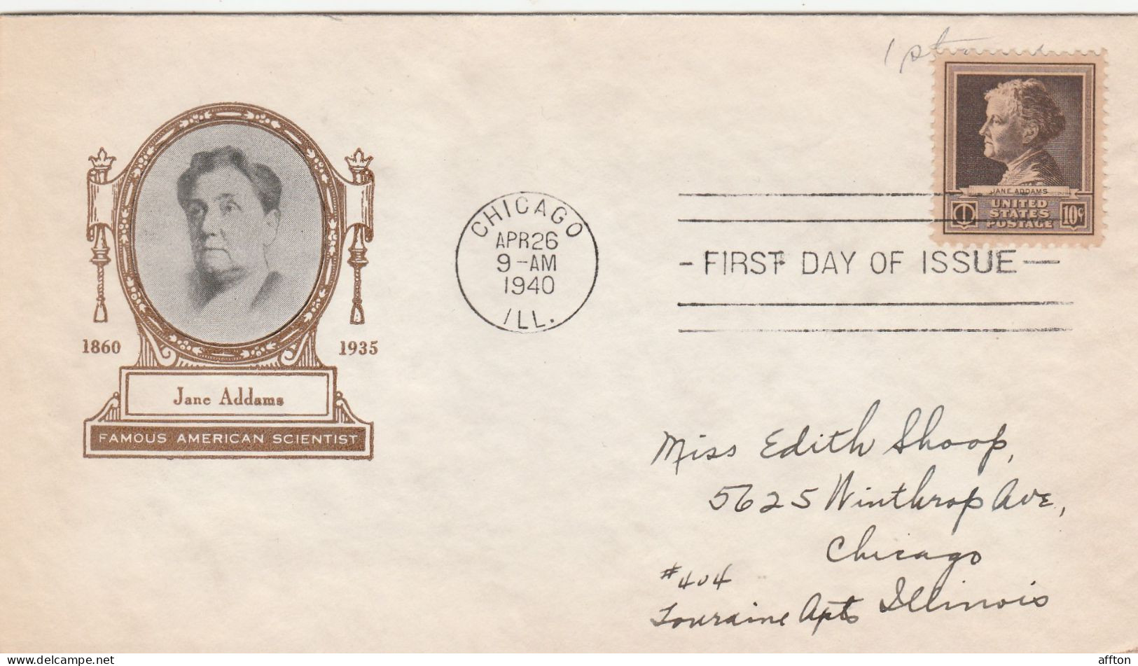 United States 1940 FDC Mailed - 1851-1940