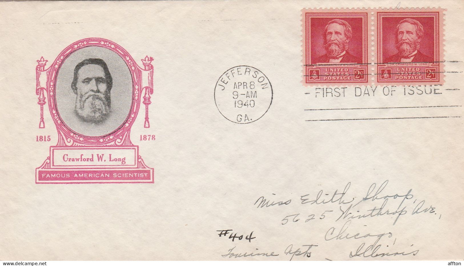 United States 1940 FDC Mailed - 1851-1940